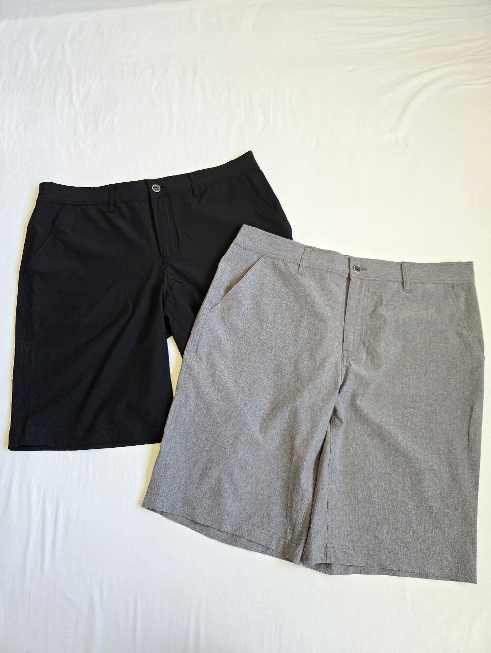 Coolkeep Cool Keep Stretch Performance Shorts Bundle Black Gray Lightweight 34